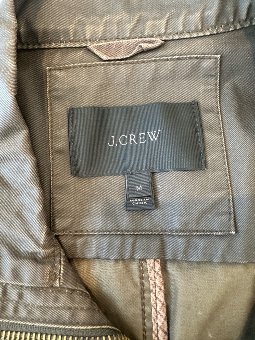 J Crew Medium Utility Field Jacket - Dark Brown Green - Picture 3 of 9